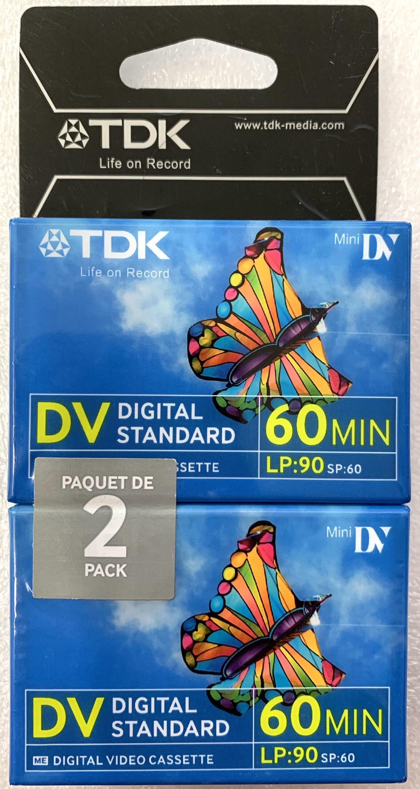 TDK MiniDV Digital Standard 60 Minute LP:90 Blank Digital Video Cassette (2 Pack)