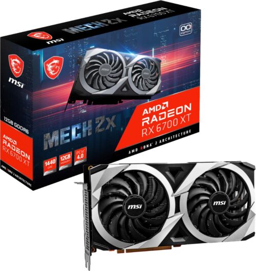 MSI AMD Radeon RX 6700 XT MECH 2X 12G OC Graphics Card