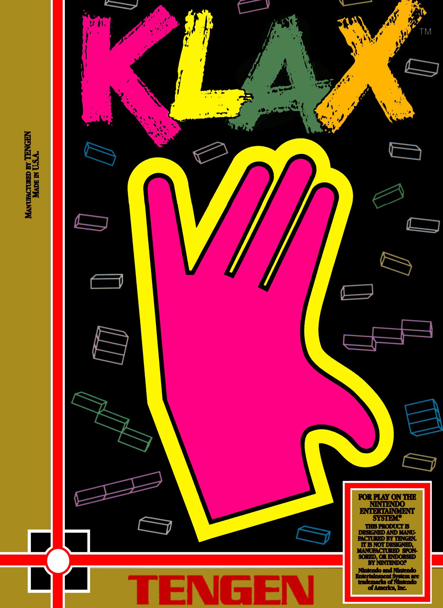 Klax for Nintendo Entertainment System (NES)