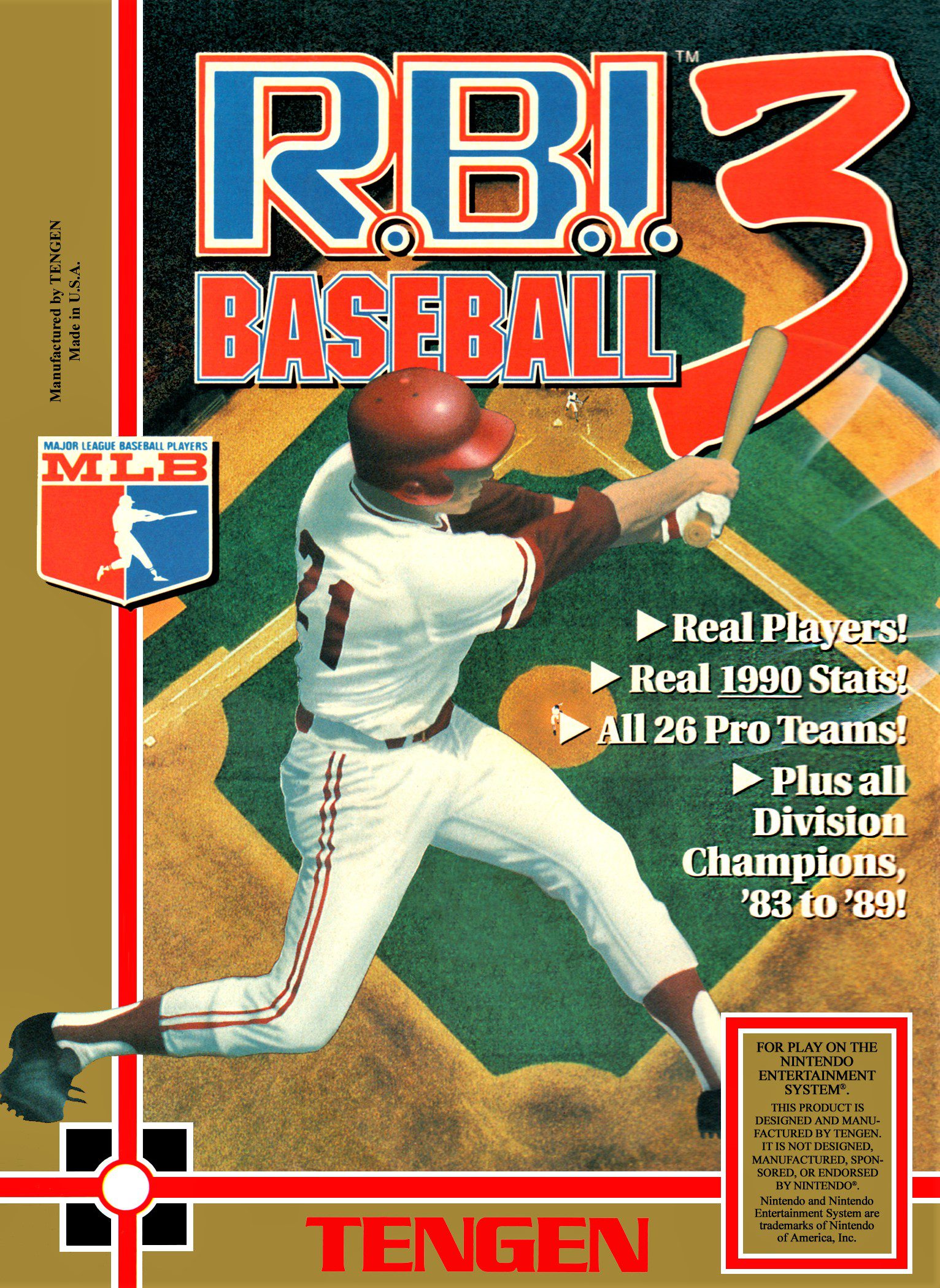 R.B.I. Baseball 3 for Nintendo Entertainment System (NES)
