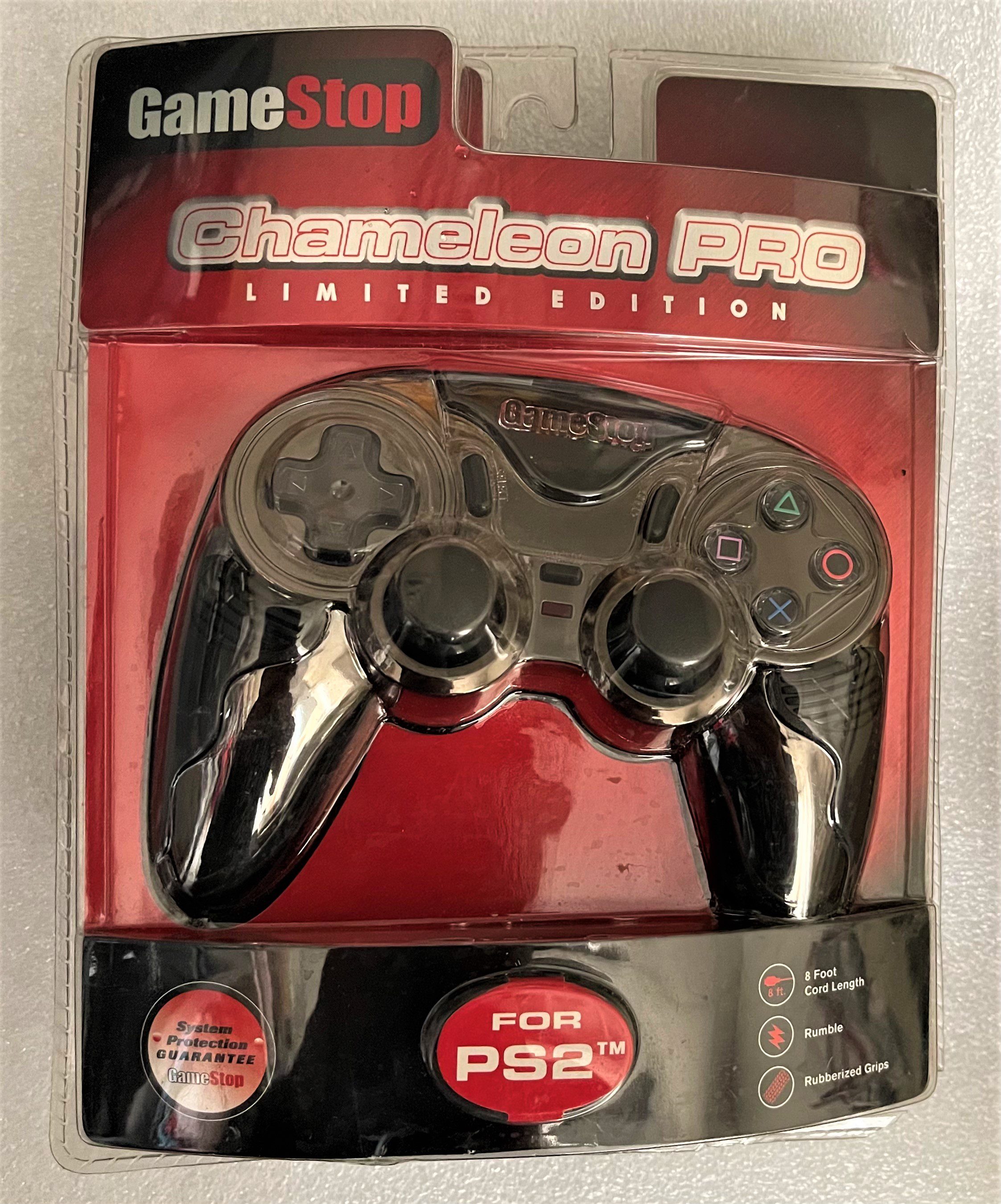 GameStop Chameleon PRO Limited Edition Fully Analog Controller for PS2 (Black) (BB130)
