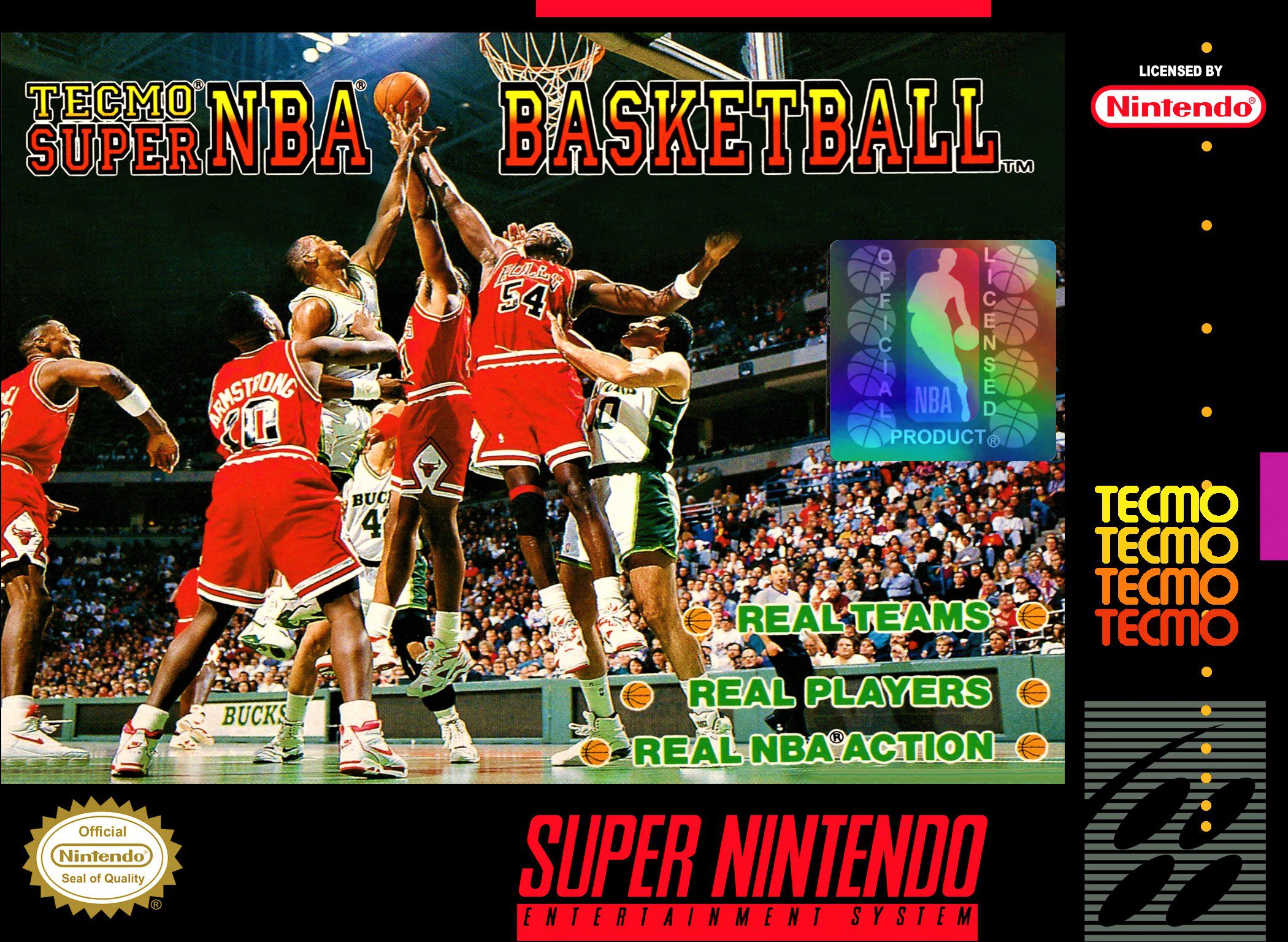 Tecmo Super NBA Basketball for Super Nintendo Entertainment System (SNES)