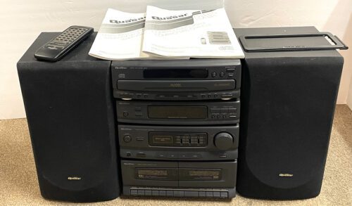 Quasar MS40 MD400 Compact Audio System (Double Cassette Deck, CD Changer, Amplifier, Synthesizer Tuner) (USED)