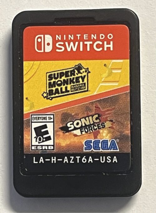 Super Monkey Ball Banana Blitz HD & Sonic Forces for Nintendo Switch (CARTRDIGE ONLY USED Video Game)