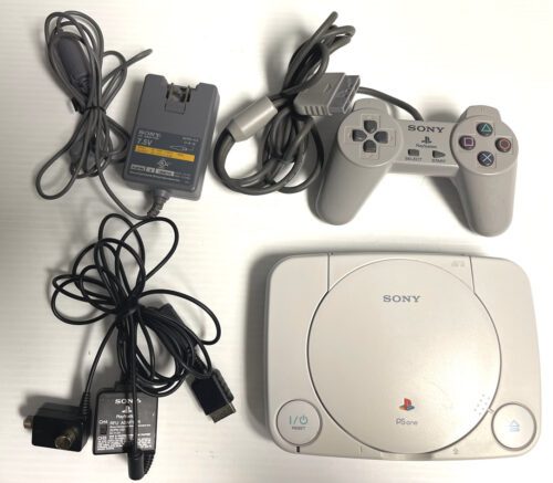 Sony PlayStation 1 PS One Slim Console (SCPH-101) Bundle (USED Video Game Console)