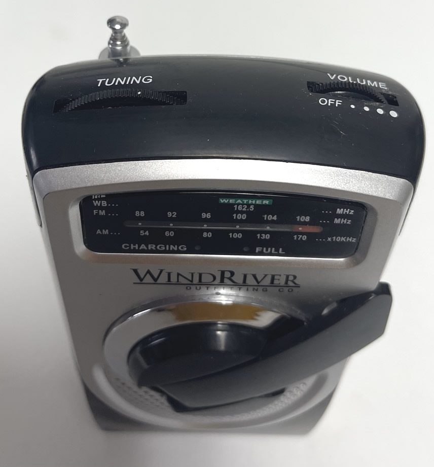 WindRiver Outdoor AM/FM/Weather Radio (Can Be Used With Batteries Or Wind-Up Self Charging) (USED) - Image 4