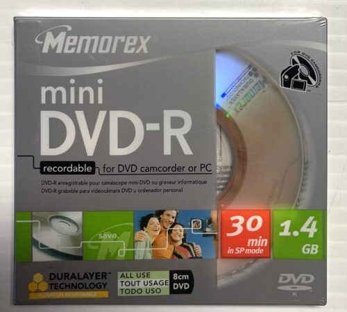 MEMOREX mini DVD-R Disc 8cm 1.4 GB 30 MIN (851114)