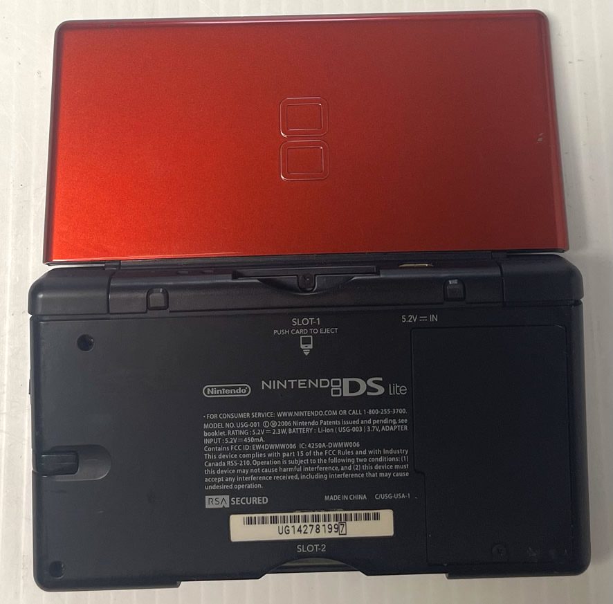 Nintendo DS Lite Console (Crimson Red Black) (USED Video Game Console) - Image 2