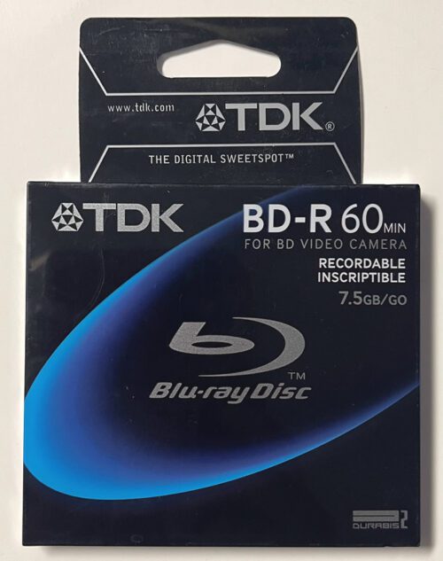 TDK BD-R 60 MIN for BD Video Camera (BD-R75A)