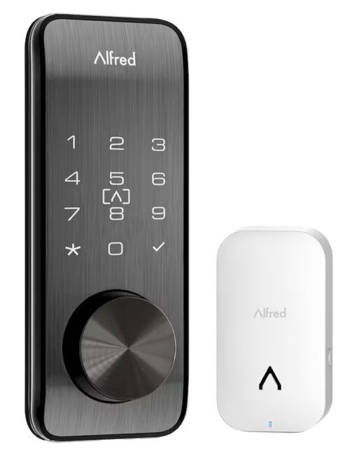 Alfred DB2S Bluetooth Smart Lock Bundle with Wi-Fi Bridge & Key (Model # DB2S-KEYW2-BL)
