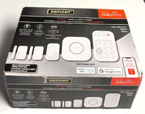 Defiant Smart Home Alarm Kit with WiFi and Bluetooth (Model # SSCGA00CWBP4) (USED)