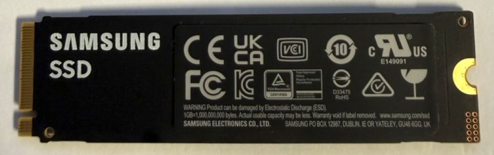 SAMSUNG 990 PRO SSD 2TB PCIe Gen4 NVMe M.2 Internal Solid State Hard Drive (Model: MZ-V9P2T0) (USED) - Image 2