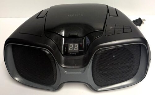 Proscan Portable Bluetooth Boombox with Top-Loading CD Player and AM/FM Radio (PRCD1037BT) (USED)