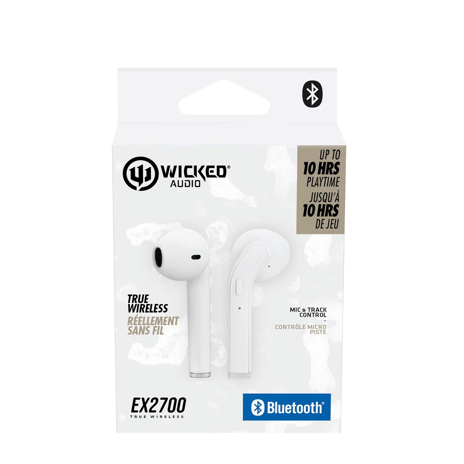 Wicked Audio EX2700 True Wireless In-Ear Headphones (White) (WI-EX2700)